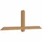 Ekena Millwork Eugene Smooth Timber Gable Bracket, Western Red Cedar, 72"W x 24"H x 3 1/2"D x 3 1/2"F, 8/12 Pitch GBW072X24X0404EUG00SWR - alternate 4